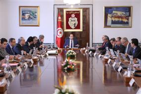 Le conseil des ministres réuni sous la présidence de Youssef Chahed. 