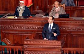Youssef Chahed au parlement le jeudi 16 Mars. 