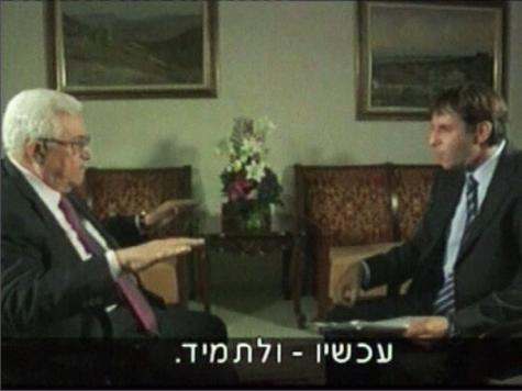 Mahmoud Abbas parle à la télévision israélienne. 