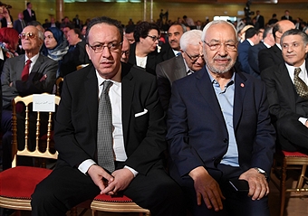 Rached Ghannouchi et Hafedh Caïd Essebsi.