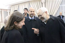 Maya Jribi et Rached Ghannouchi dans un moment de complicité. 