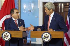 Mongi Hamdi et John Kerry à Washington.