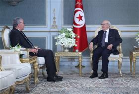 Rencontre Béji Caïd Essebsi et Abdelkarim Zbidi.
