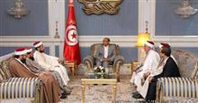Rencontre entre le président Marzouki et une délégation d'imams. 