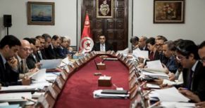 Conseil es ministres sous la présidence de Mehdi Jomaâ. 