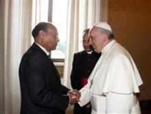 Rencontre entre Marzouki et François