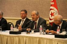 Réunion du comité constitutif et du bloc parlementaire de Nida Tounes avec Habib Essid. 