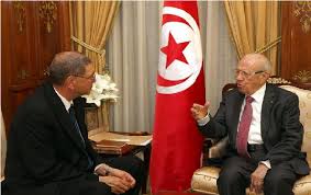 Béji Caïd Essebsi et Habib Essid. 
