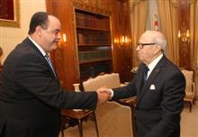 Béji Caïd Essebsi s'entretient avec Najem Gharsalli.