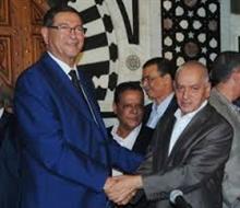 Habib Essid et Hassine Abassi lors de la signature des majorations dans la FP.