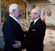 Béji Caïd Essebsi et Rached Ghannouchi affichent une entente parfaite. 