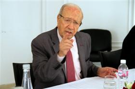 Béji Caïd Essebsi lors de la réunion du comité constitutif. 