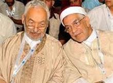 Rached Ghannouchi et Abdelfattah Mourou. 