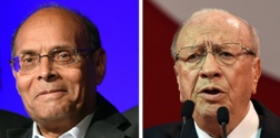 Moncef Marzouki (gauche), Beji Caid Essebsi (Droite)