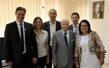 Béji Caïd Essebsi avec les dirigeants d'Afek (Photo d'archives)