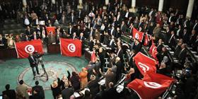 L'hémicycle, le 26 janvier 2014, jour de l'adoption de la constitution. 