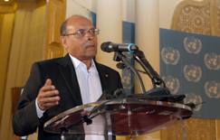 Moncef Marzouki, au colloque du CESAO