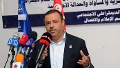 Samir Bettaieb lors d'une conférence de presse. 