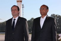 François Hollande et Moncef Marzouki
