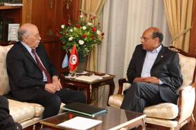 Entrevue Moncef Marzouki/ Chedly Ayari. 