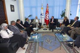 Une délégation  du Sénat US rencontre Rached Ghannouchi.