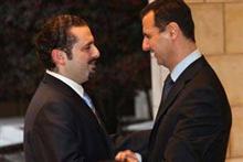 Saâd Hariri et Bachar al-Assad. 