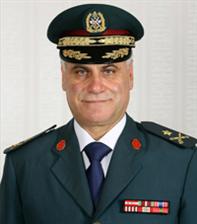Jean Kahwagi, chef d'état-major libanais. 