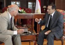 Entretien Hosni Moubarak/Joe Biden.