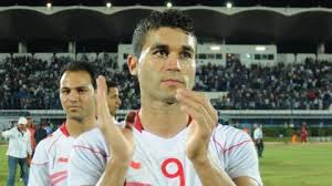 Hamdi Harbaoui, avec le maillot de la sélection tunisienne
