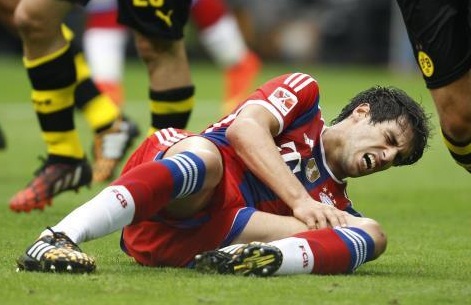 Javi Martinez, blessé face au Borussia Dortmund