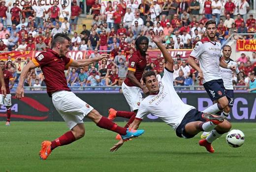 Le but de Florenzi avec l'As Roma face à Cagliari