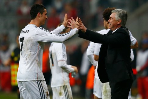 Photo : Ronaldo & Ancelotti (sports.fr)