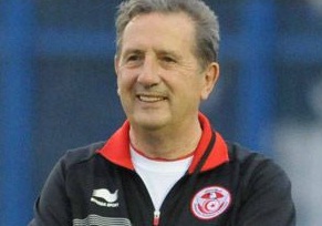 Georges Leekens, sélectionneur de l'équipe de Tunisie
