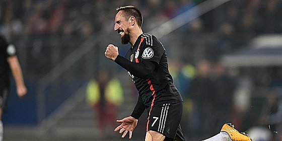 Ribery, buteur avec le Bayern de Munich juste après son retour de blessure
