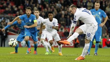 Wayne Rooney, auteur d'un but pour l'Angleterre face à la Slovénie
