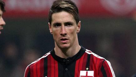 Fernando Torres avec le maillot du Milan AC