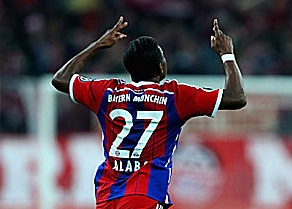 Alaba a ouvert le score pour le Bayern Munich face à l'Eintracht Brunswick