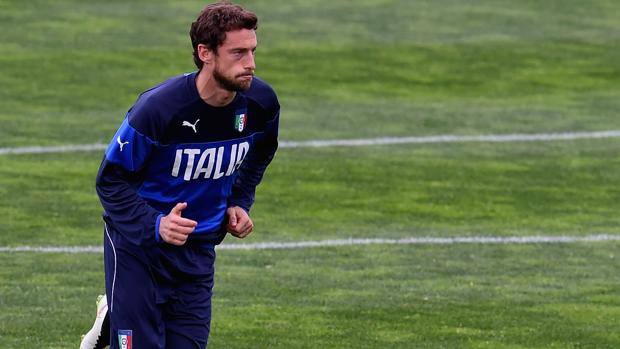 Claudio Marchisio à Coverciano avec la sélection Italienne
