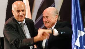 jibril Rajoub, en compagnie de Sepp Blatter