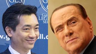 Bee Taéchaubol et Silvio Berlusconi
