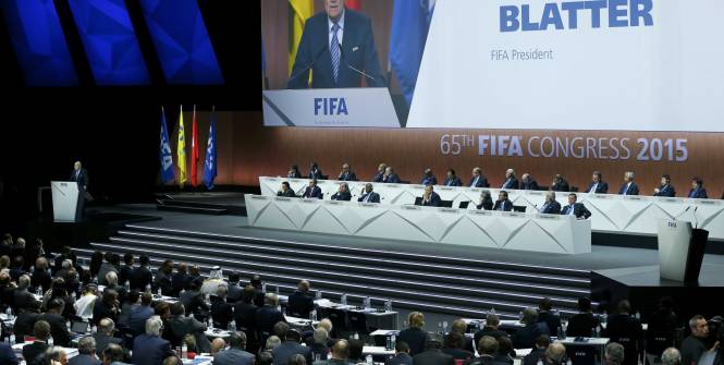 Une vue du congrès de la FIFA