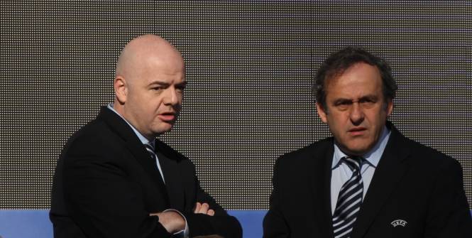 Gianni Infantino et Michel Platini