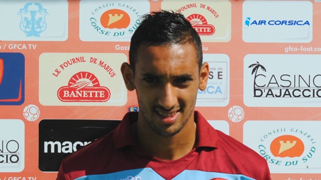 Rafik Boujedra, joueur franc-tunisien d'Ajaccio