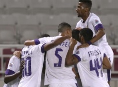 La joie des joueurs d'Al Ain après la victoire face à Al Jaish