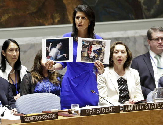  L’ambassadrice des Etats-Unis auprès des Nations unies, Nikki Haley