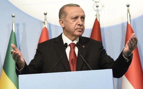 Le président de la Turqui,e Recep Tayyip Erdogan