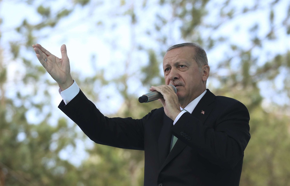 Le président de la Turquie, Recep Tayyip Erdogan