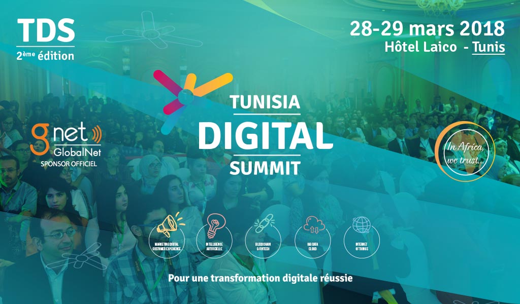 GlobalNet Sponsor Officiel du Tunisia Digital Summit 2018