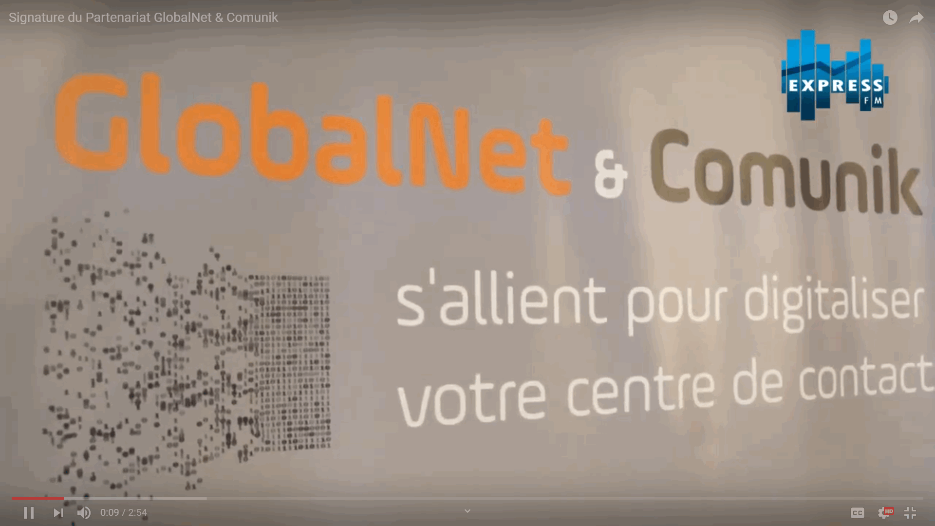 ExpressFM-Signature du Partenariat GlobalNet & Comunik