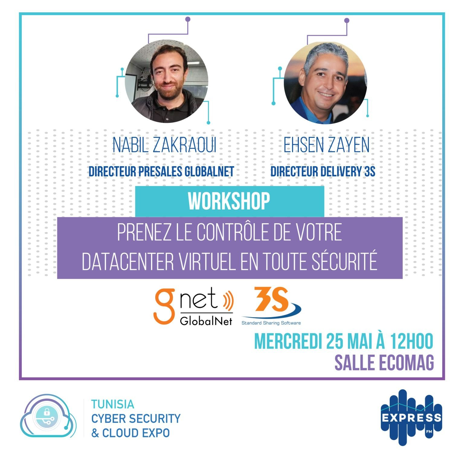 3S/Globalnet participe au 1er salon Tunisien dédié à la cybersécurité et au cloud computing